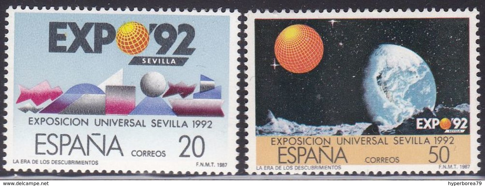 Spain 2814/15 - EXPO 92 1987 - MNH - 1992 – Séville (Espagne)