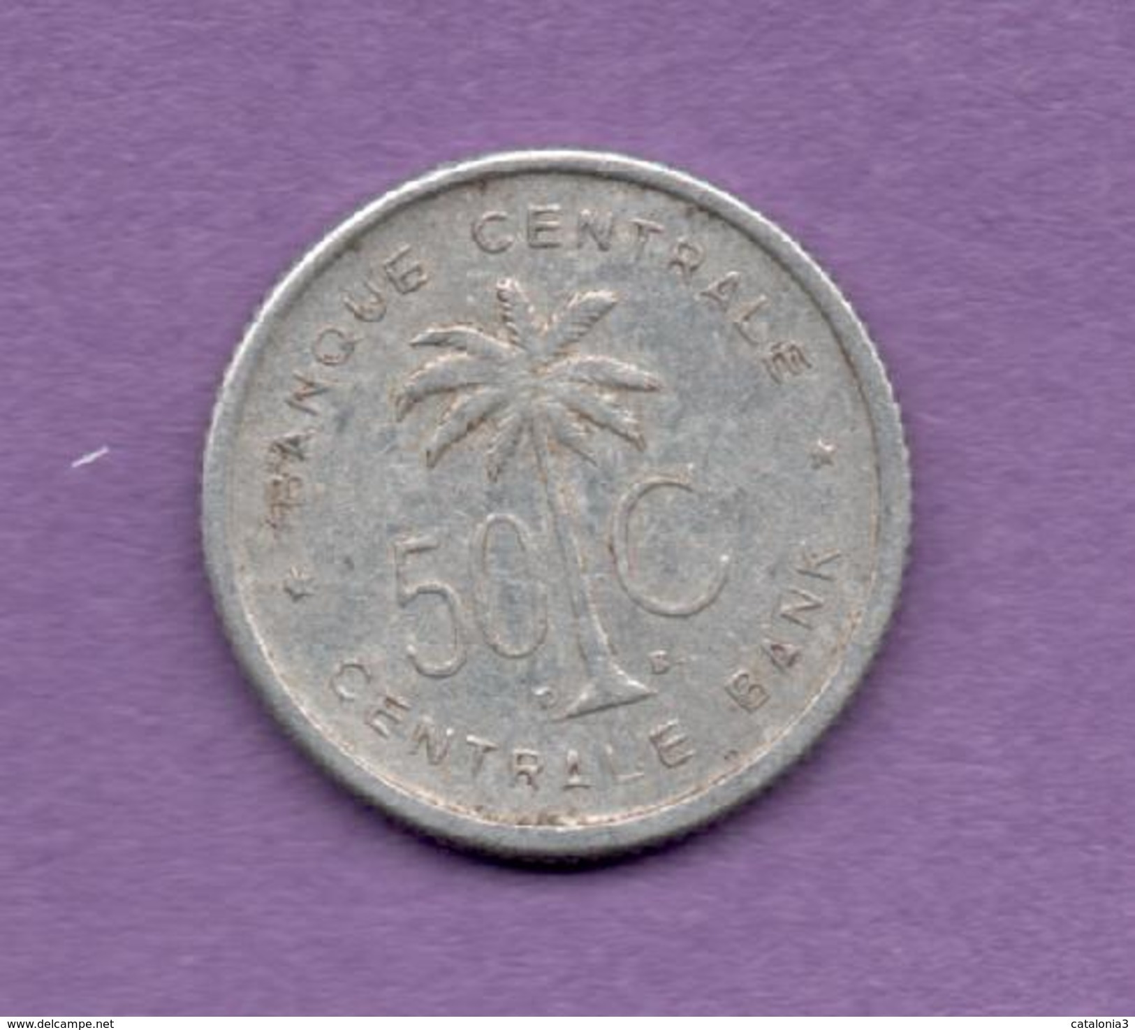 CONGO BELGA - 50 Centimes 1955 - 1951-1960: Baudouin I