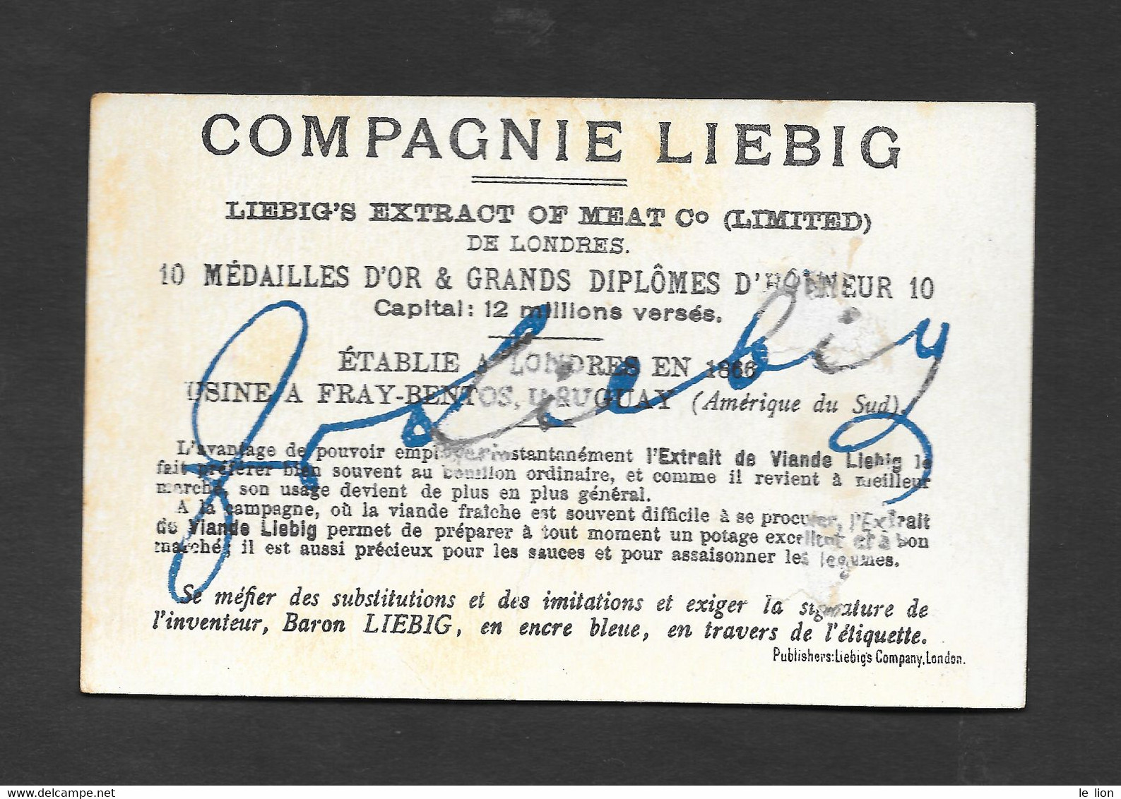 Chromo Liebig Francese S145 6.sauvetage Et Retour De Gulliver 1878/83 OTTIMO STATO - Liebig