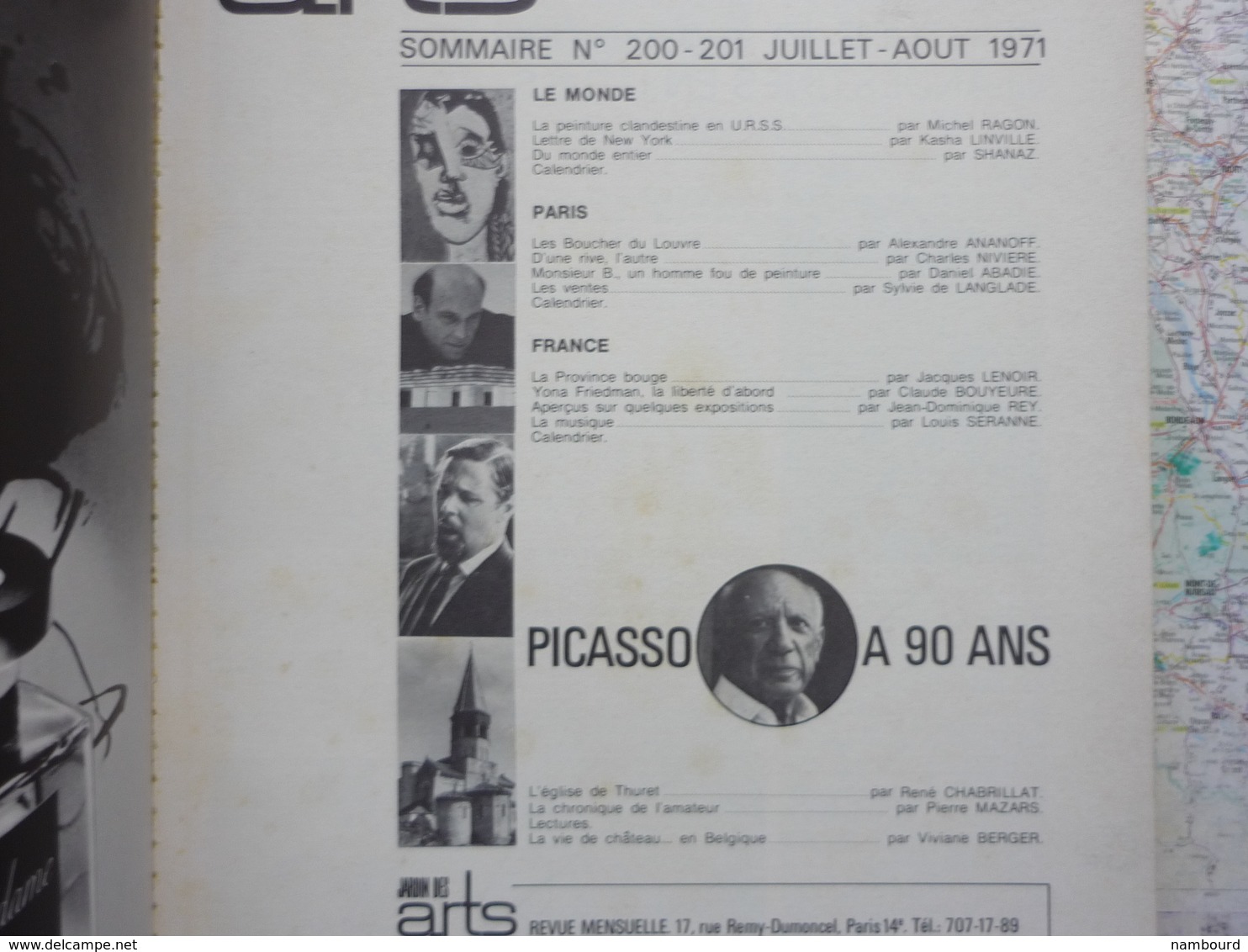 Jardin Des Arts N°200-201 Juillet-Août 1971 Spécial Picasso - Autres & Non Classés