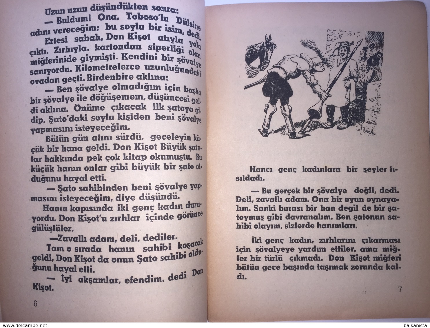 Don Quixote - Turkish Edition - Illustrated Chrildren's Edition 1977 - Romane