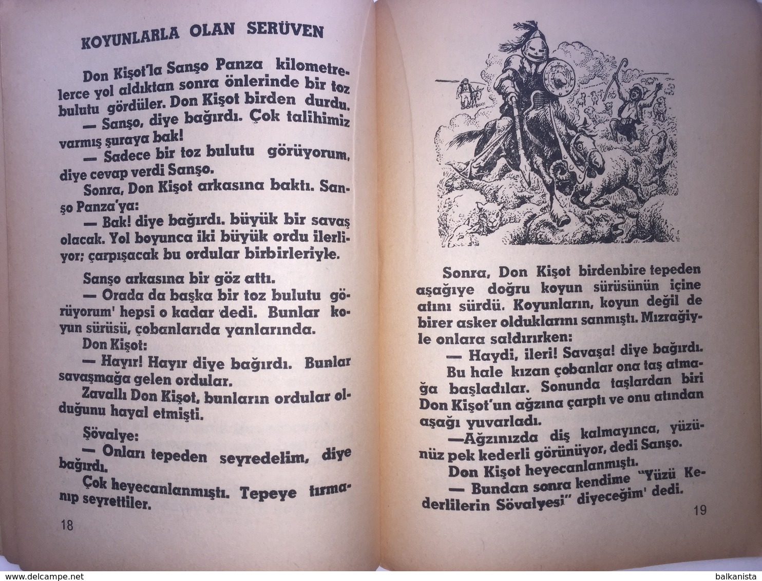 Don Quixote - Turkish Edition - Illustrated Chrildren's Edition 1977 - Romans