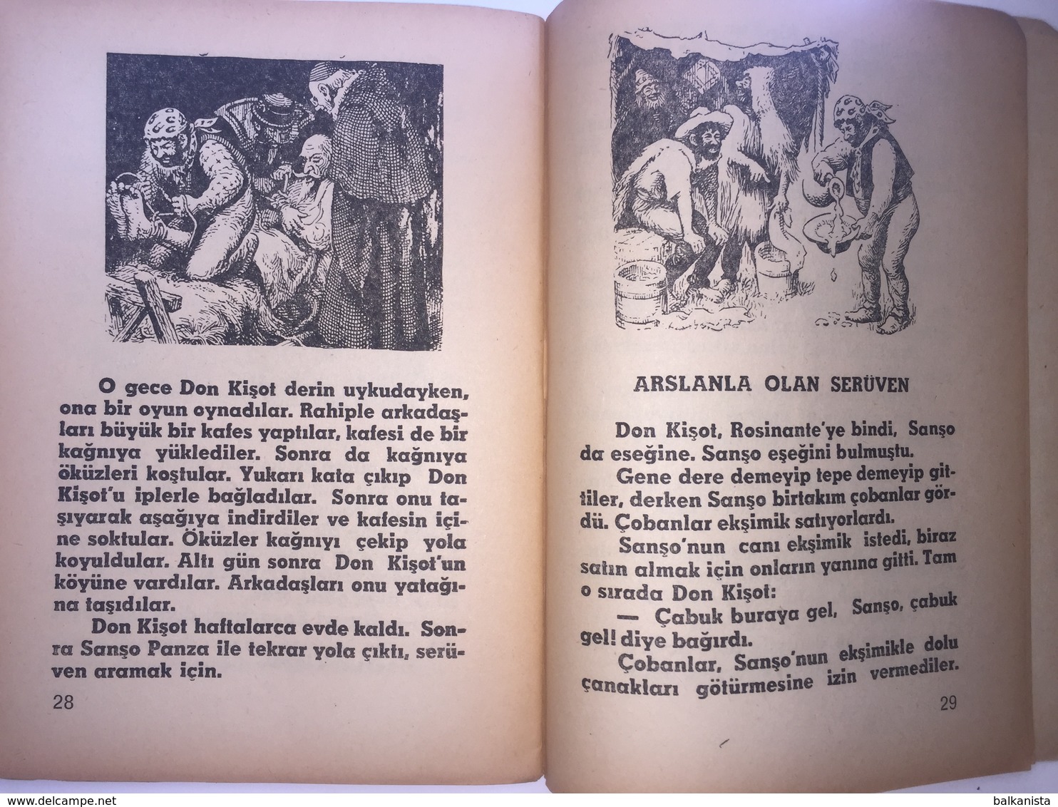 Don Quixote - Turkish Edition - Illustrated Chrildren's Edition 1977 - Romans