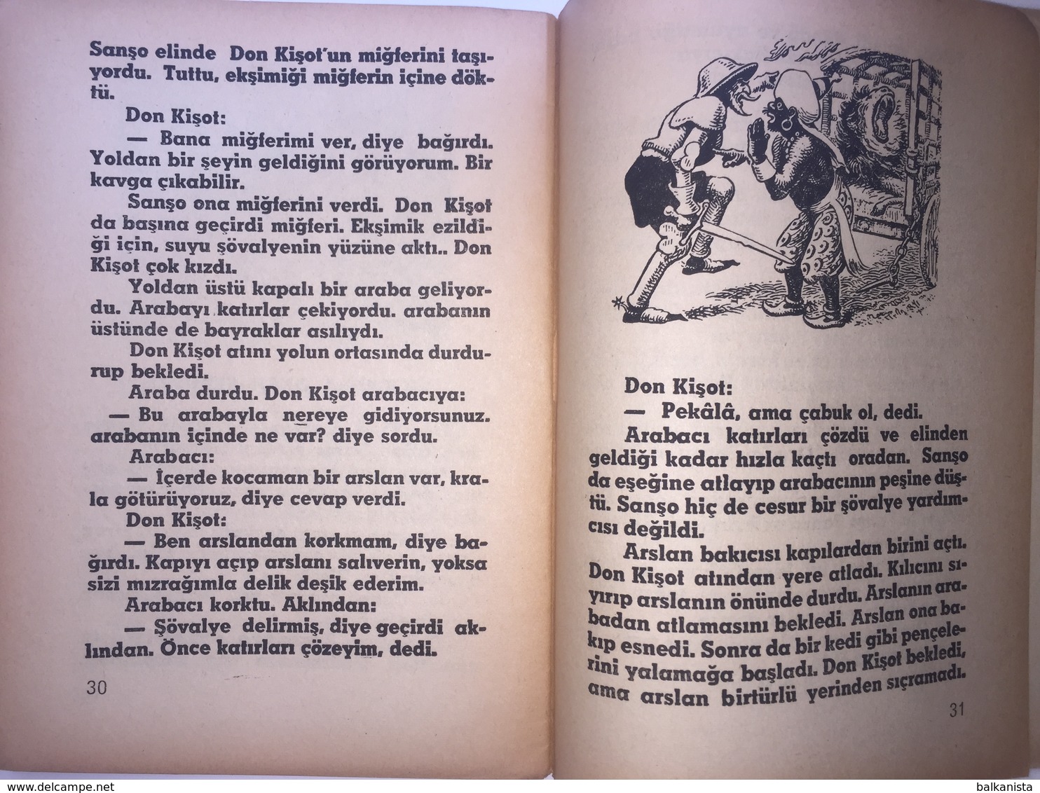 Don Quixote - Turkish Edition - Illustrated Chrildren's Edition 1977 - Romanzi