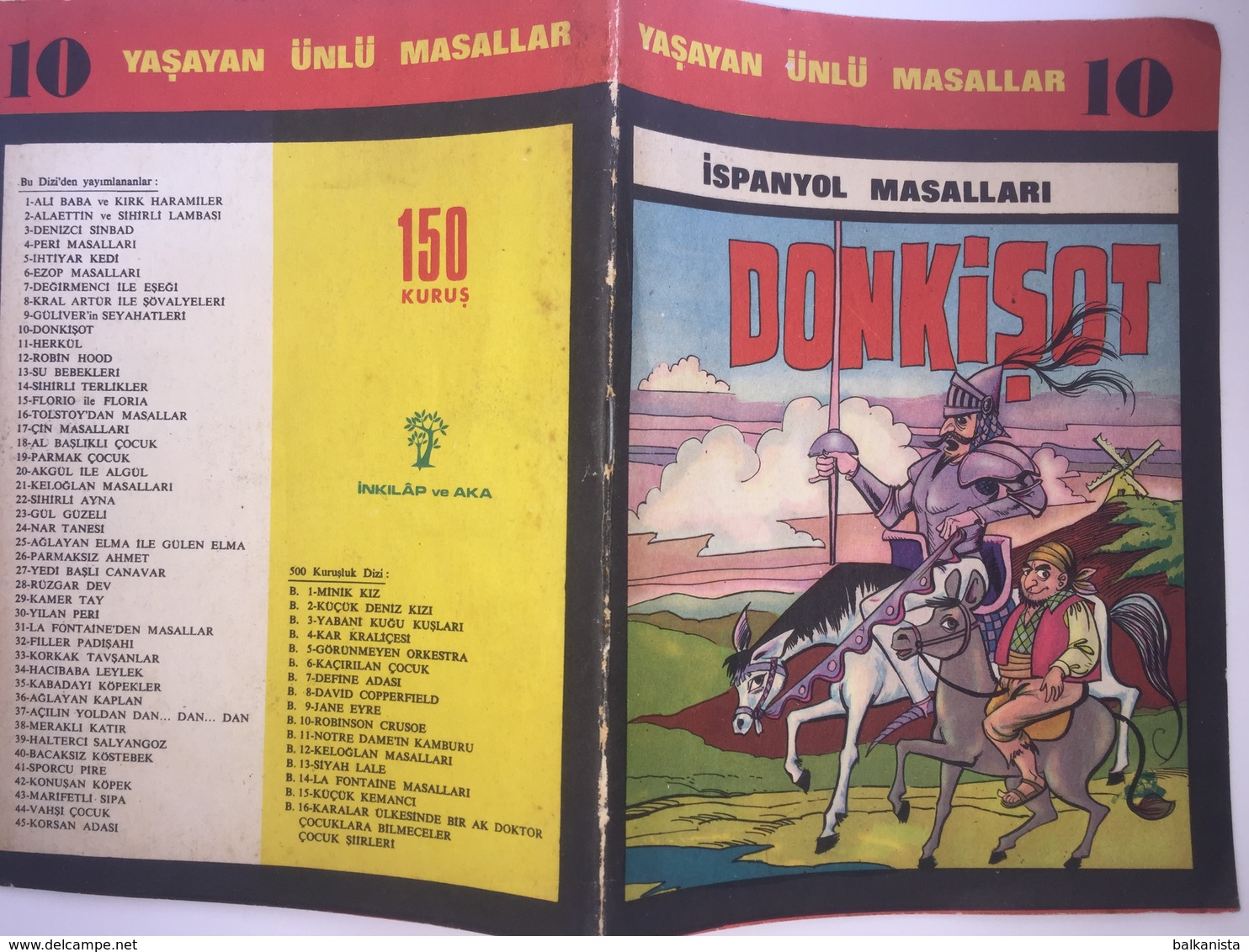 Don Quixote - Turkish Edition - Illustrated Chrildren's Edition 1977