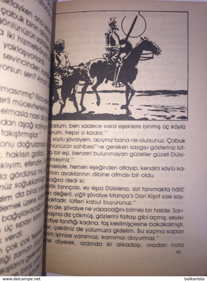 Don Quixote - Turkish Edition - Illustrated Chrildren's Edition 1980 - Romane