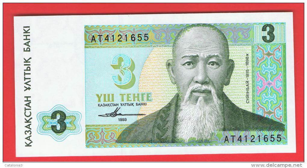 KAZAJSTAN - KAZAKHSTAN -  3 Tenge  1993 SC  P-8 - Kasachstan