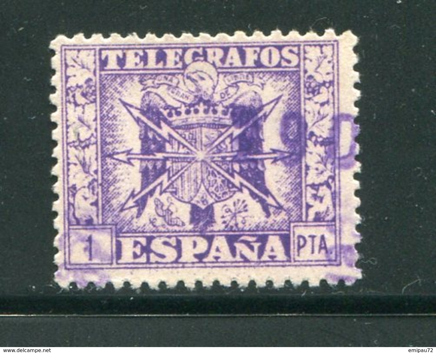 ESPAGNE- Télégraphe- Y&T N°93- Oblitéré - Telegrafi