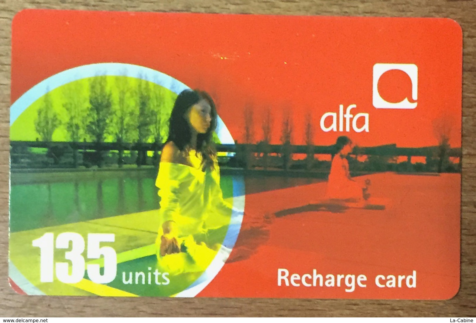 LIBAN ALFA RECHARGE GSM 135U EXP 17/02/2007 PHONECARD PAS TELECARTE CARTE TÉLÉPHONIQUE PRÉPAYÉE - Liban