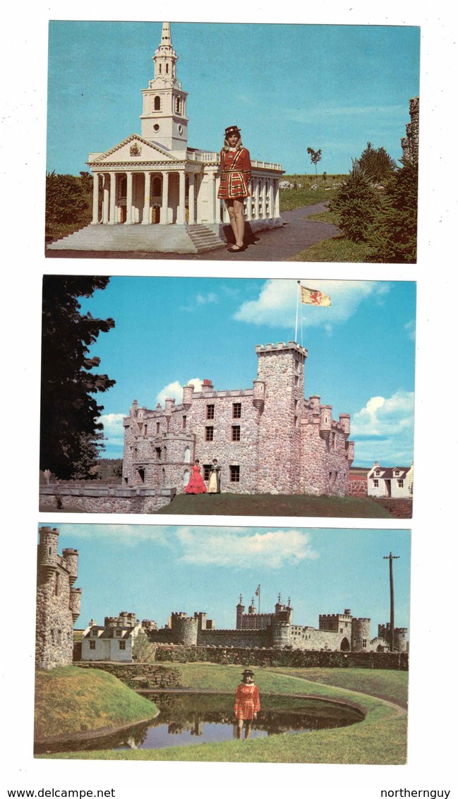 3 Different KENSINGTON, Prince Edward Island, Canada, Woodleigh Replicas, Old Chrome Postcards - Otros & Sin Clasificación