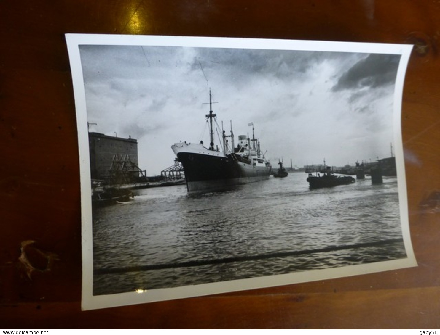 Paquebot "Bilma" Dunkerque, Chargeurs Réunis, Photo Originale Vers 1948 13x18, Ref 1516 ; FOTO 01 - Bateaux