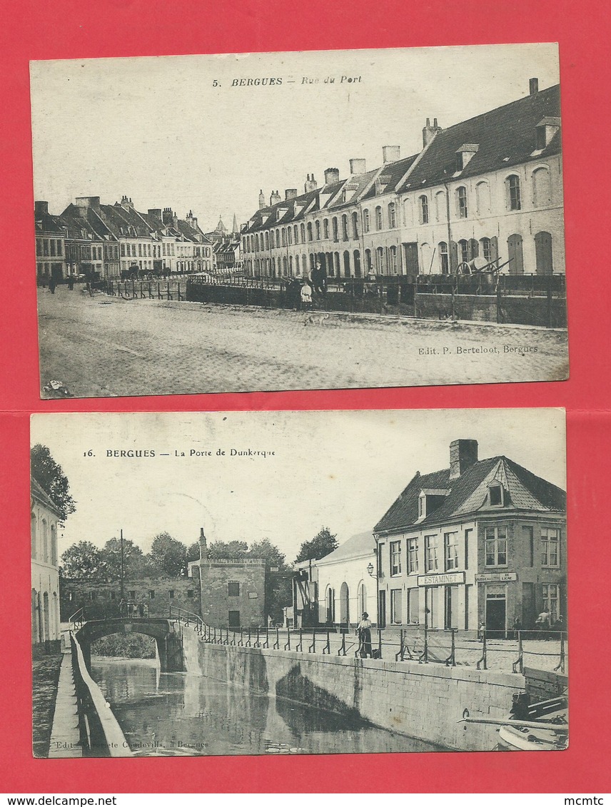 2 CPA -  Bergues    -   ( Nord) - Bergues