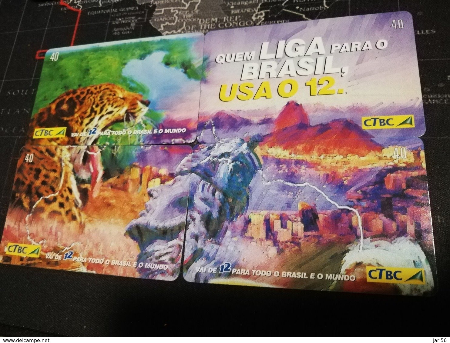 BRAZIL   INDUCTIVE CARDS  PUZZLE 8 CARDS    ** 1663 ** - Brasilien