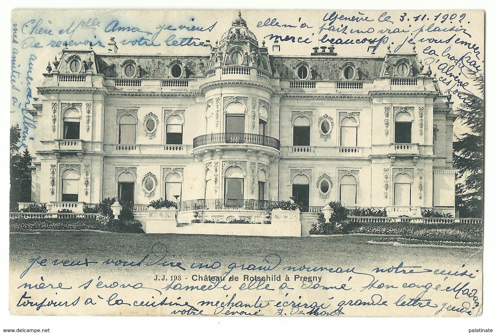 Pregny Chateau De Rotschild 1902 - Pregny-Chambésy