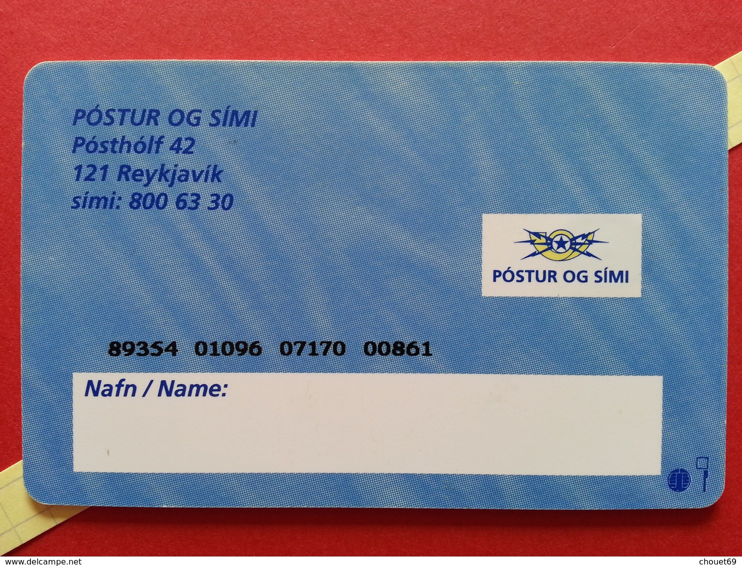 ISLAND SIM GSM POSTUR OG SIMI Chip - Numbers Behind USIM RARE MINT ? (BH1219b - Islandia