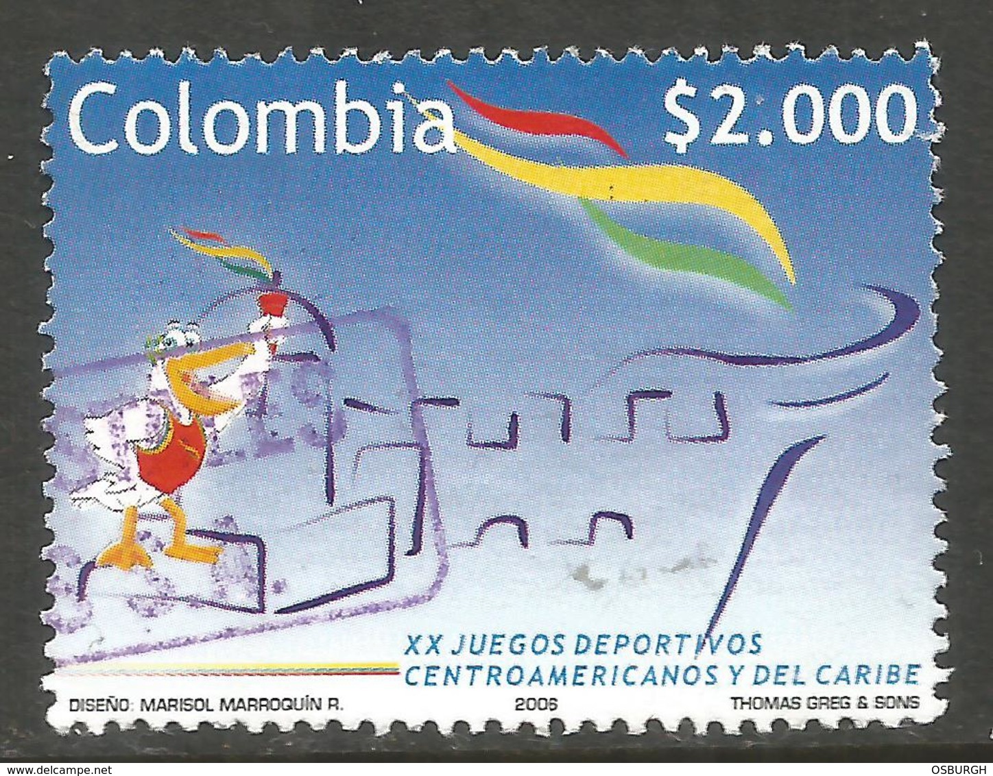 COLOMBIA. 2006. $2,000 USED - Colombia