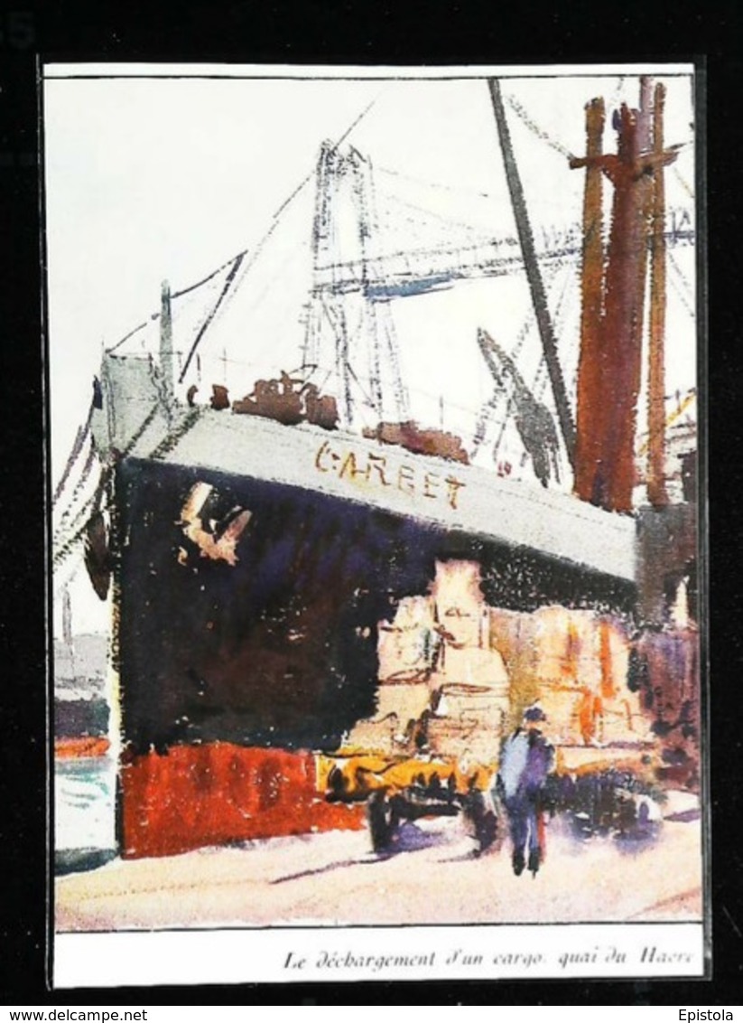 LE HAVRE  Bateau Cargo "CARBET"  – Compagnie Générale Transatlantique - Coupure De Presse (illustration) De 1930 - Sonstige & Ohne Zuordnung