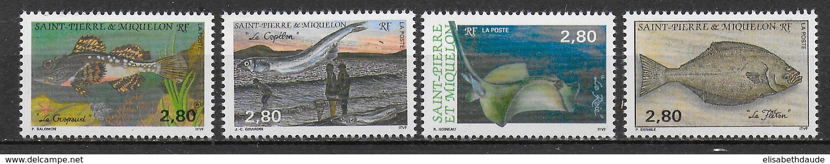 SPM - 1993 - LIVRAISON GRATUITE A PARTIR DE 5 EUR D'ACHAT - YVERT N°580/583 **  MNH - FAUNE / POISSONS - - Unused Stamps