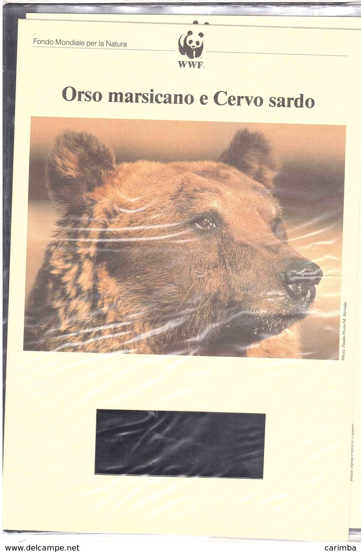 ORSO MARSICANO E CERVO SARDO FRANCOBOLLI FDC FASCICOLO - Collections, Lots & Series