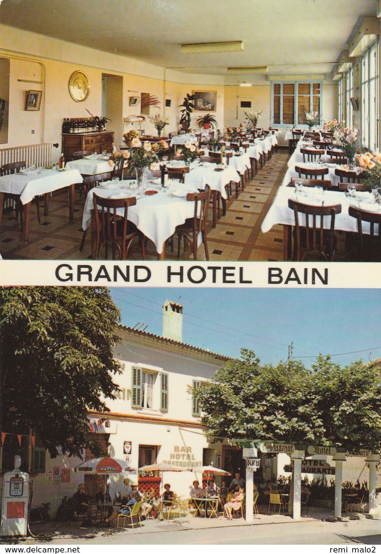 CPSM   COMPS SUR ARTUBY 83  "Grand Hôtel Bain" - Comps-sur-Artuby