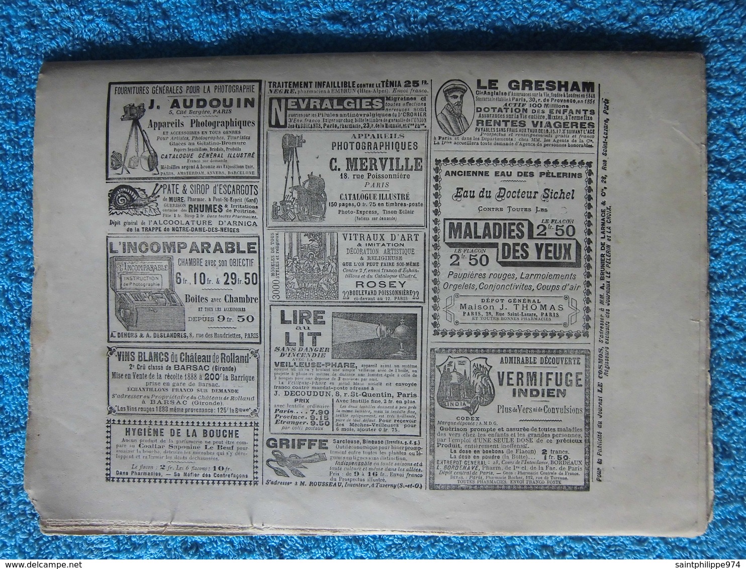 Réunion : « La Pêche De La Bichique » Au 19ème Siècle : Article De La Revue Cosmos Du 8 Mars  1890 - 1850 - 1899