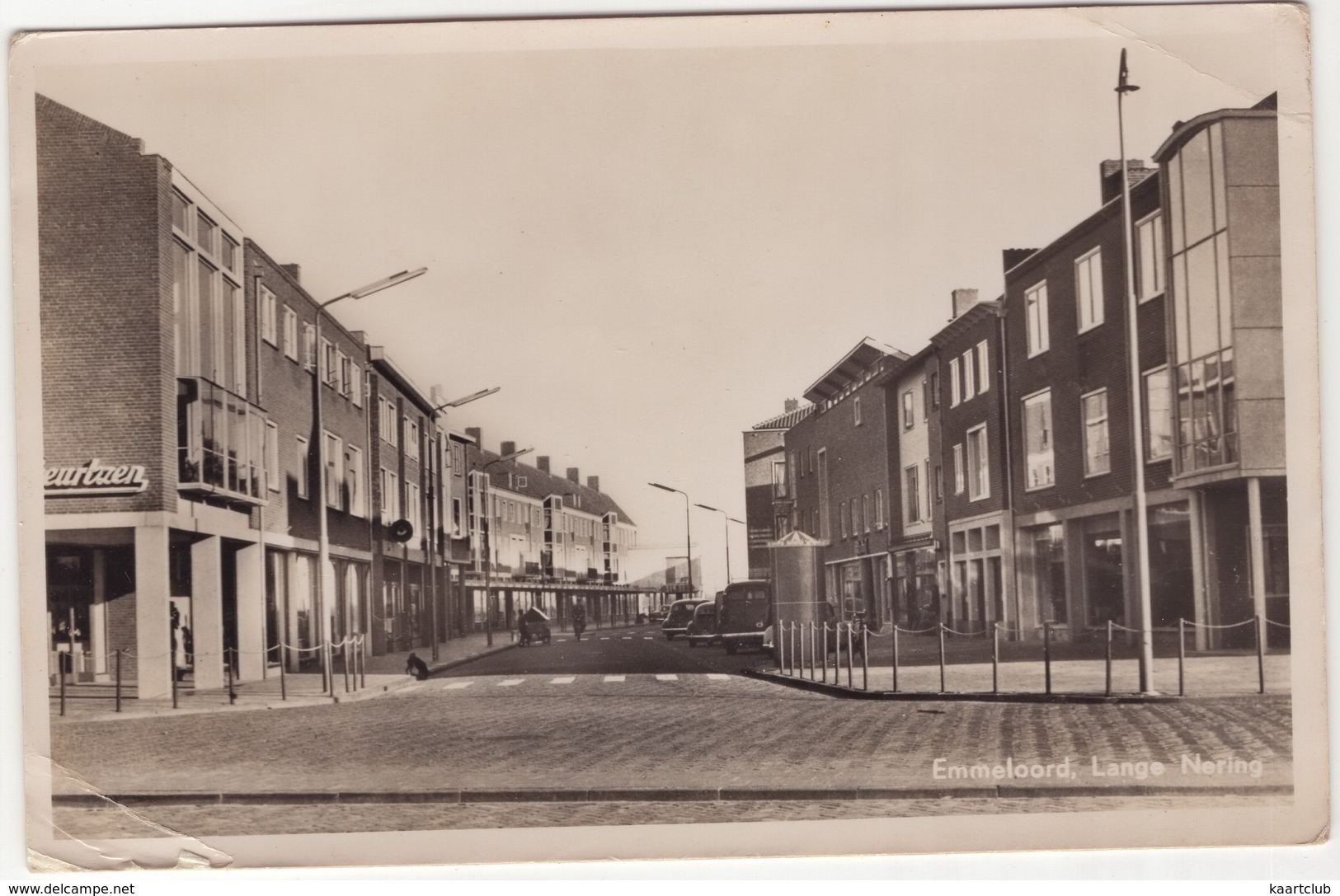 Emmeloord - Lange Nering -  (Holland) - Bakfiets, Oude Auto's, VW KEVER - 1954 - Emmeloord