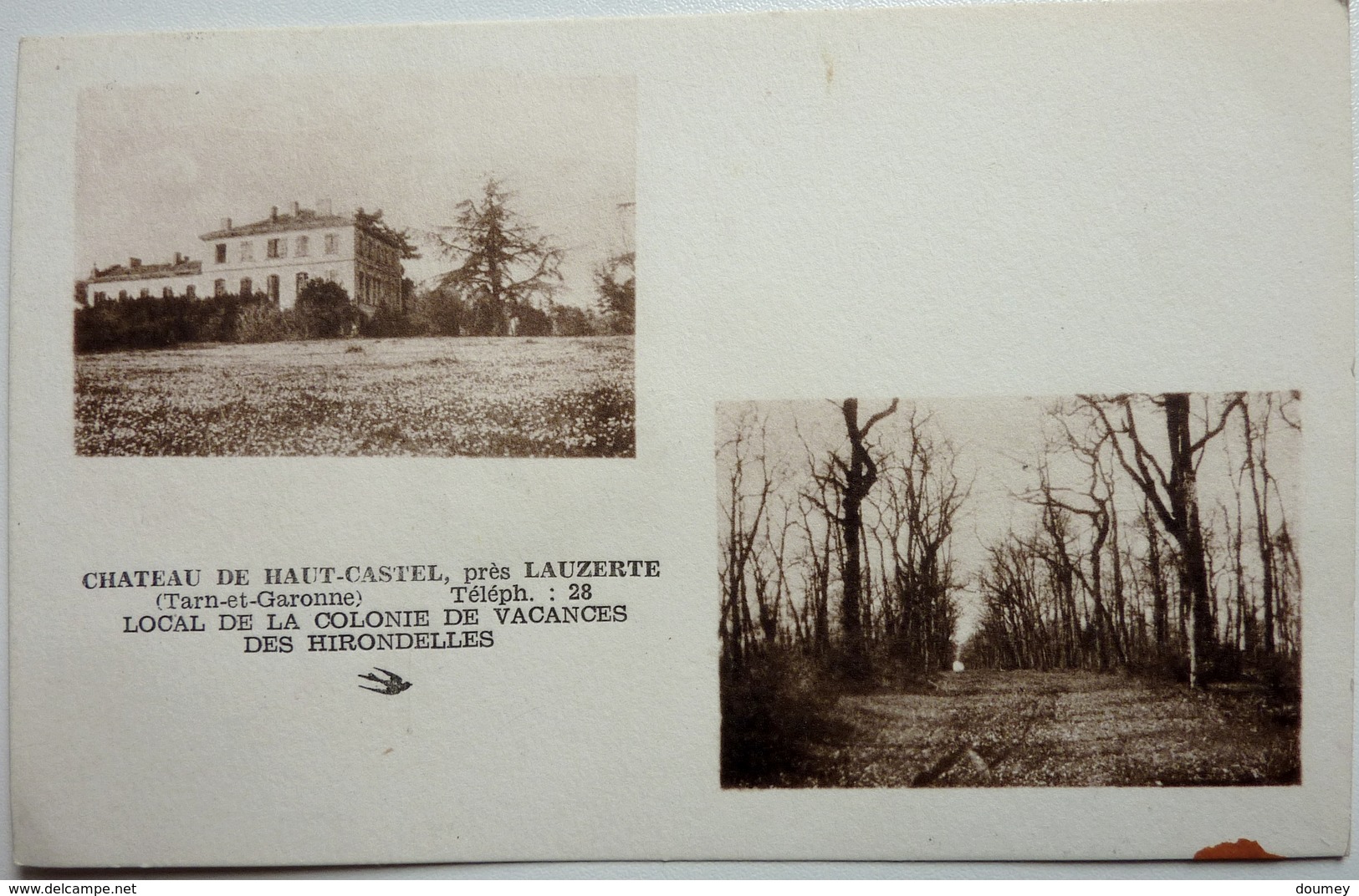 LOCAL DE LA COLONIE DE VACANCES DES HIRONDELLES - CHATEAU DE HAUT-CASTEL - PRÈS LAUZERTE - Lauzerte