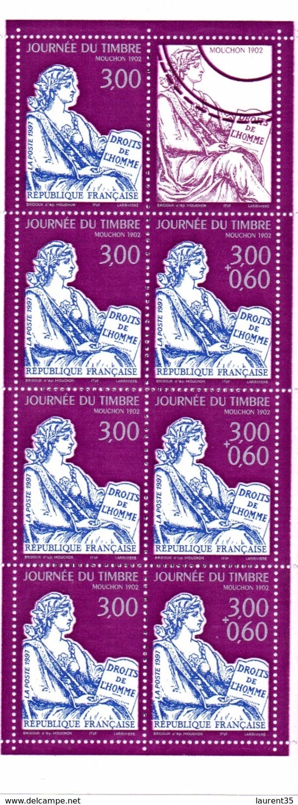 France.carnet Journée Du Timbre Bc3053.année 1997.neuf Non Plié. - Giornata Del Francobolli