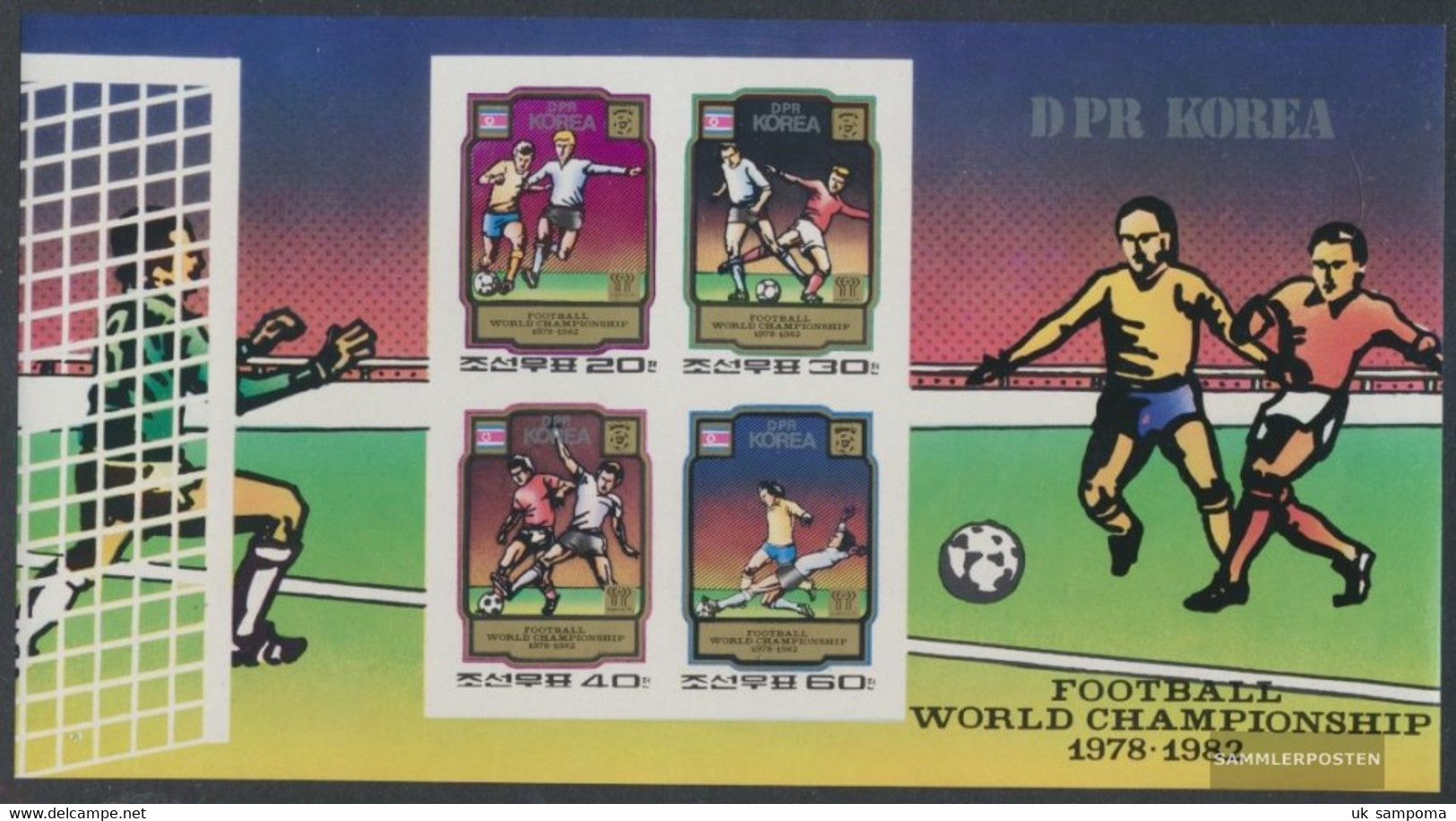 North-Korea Block78B (complete Issue) Unmounted Mint / Never Hinged 1980 Football-WM 1978 And 1982 - Korea (Nord-)