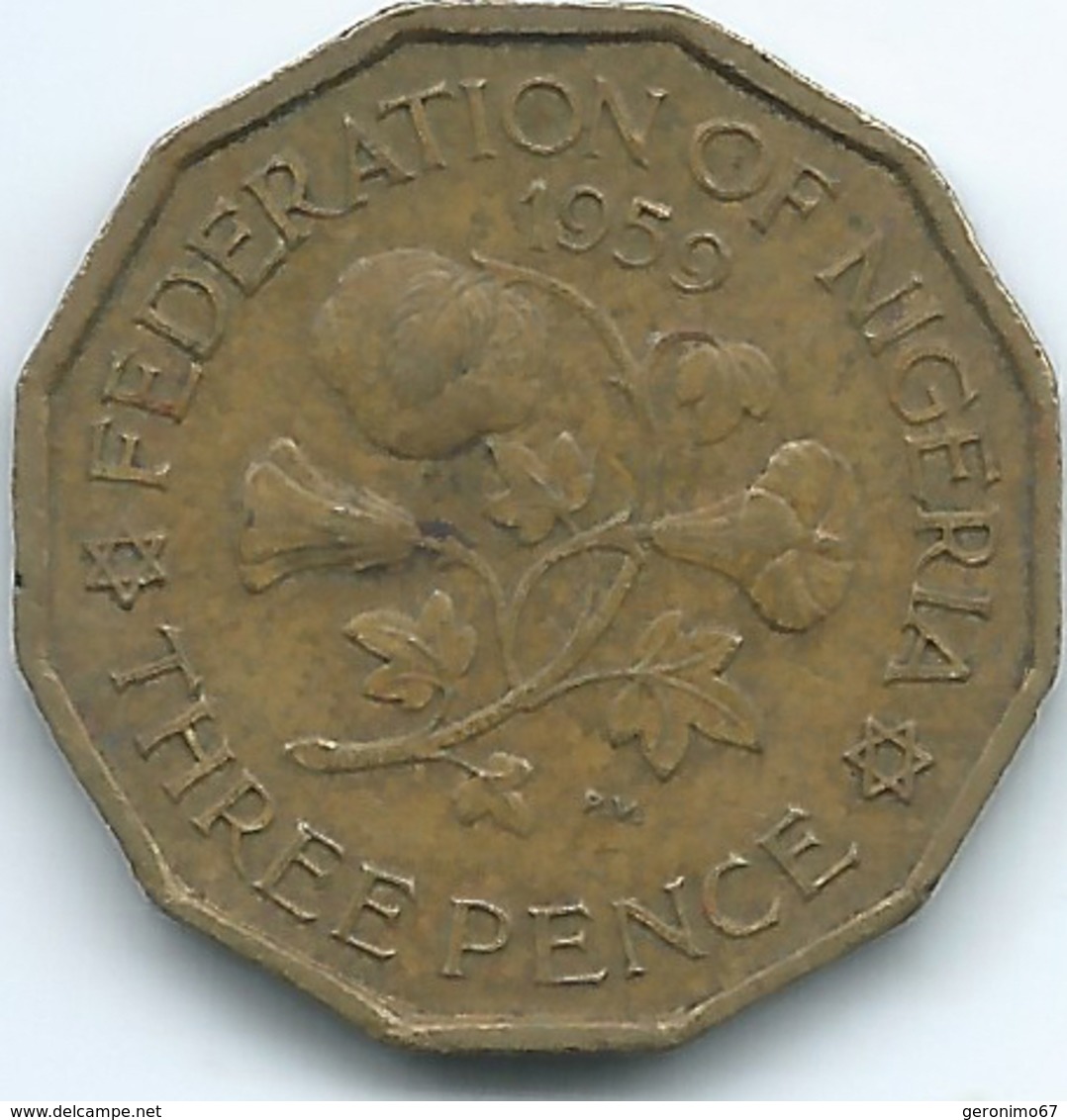 Nigeria - Federation - Elizabeth II - 1959 - 3 Pence - KM3 - Nigeria