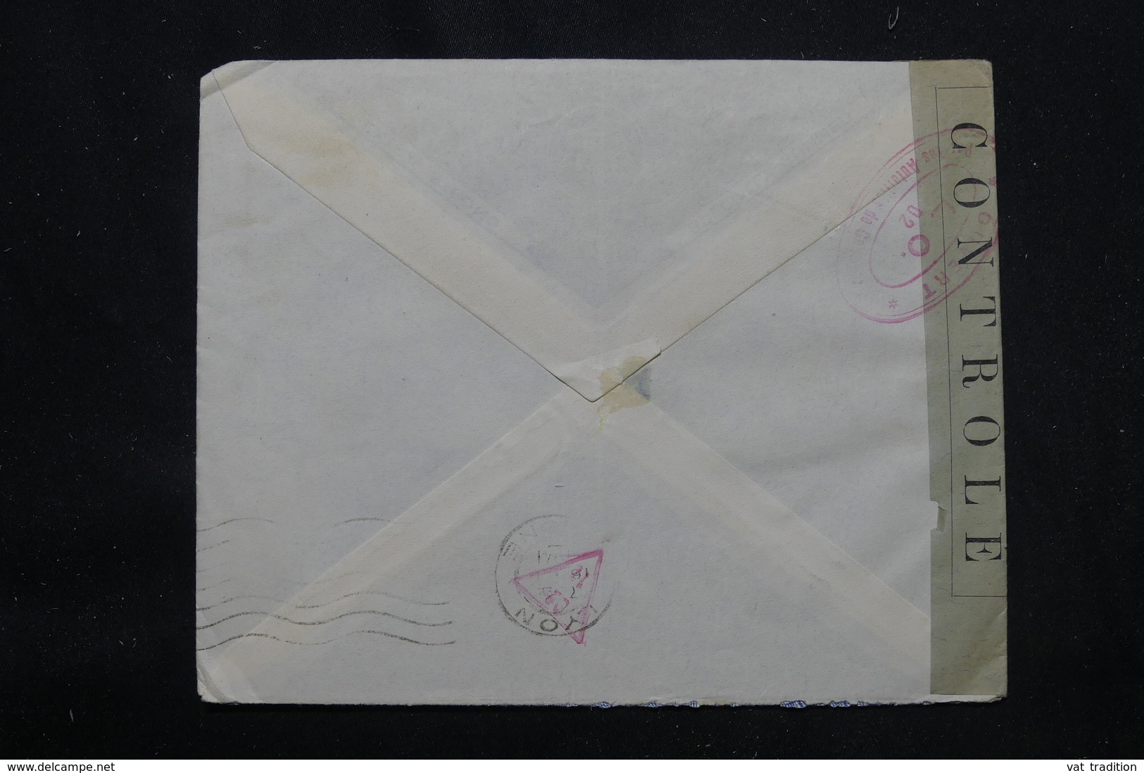 LIBAN - Enveloppe De Beyrouth Pour St Etienne Par Avion En 1940 Avec Contrôle, Affranchissement Plaisant - L 59423 - Covers & Documents