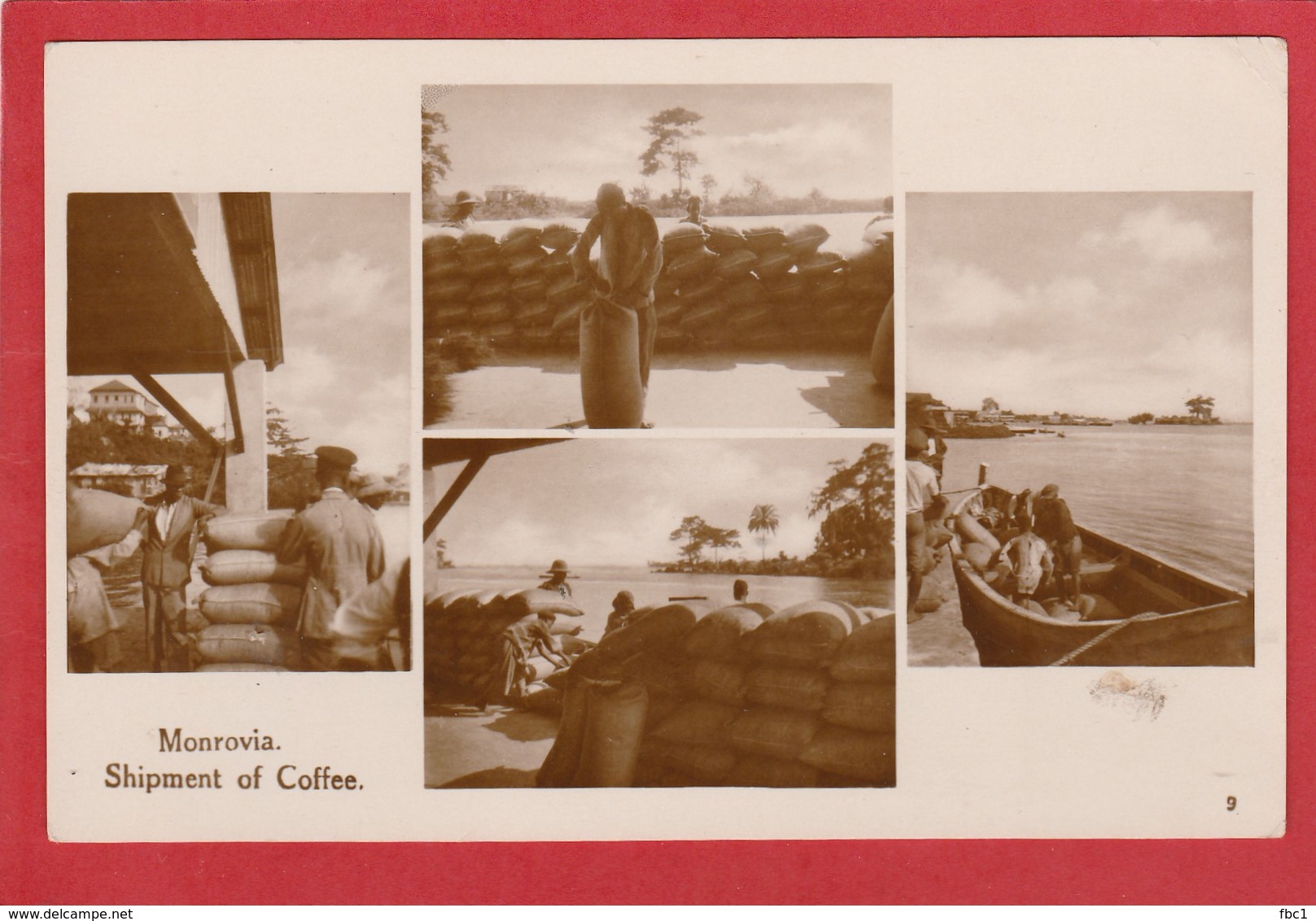 CPA: Liberia - Monrovia - Shipment Of Coffee - Expédition Du Café (Dlinklage Jr, Monrovia) - Liberia