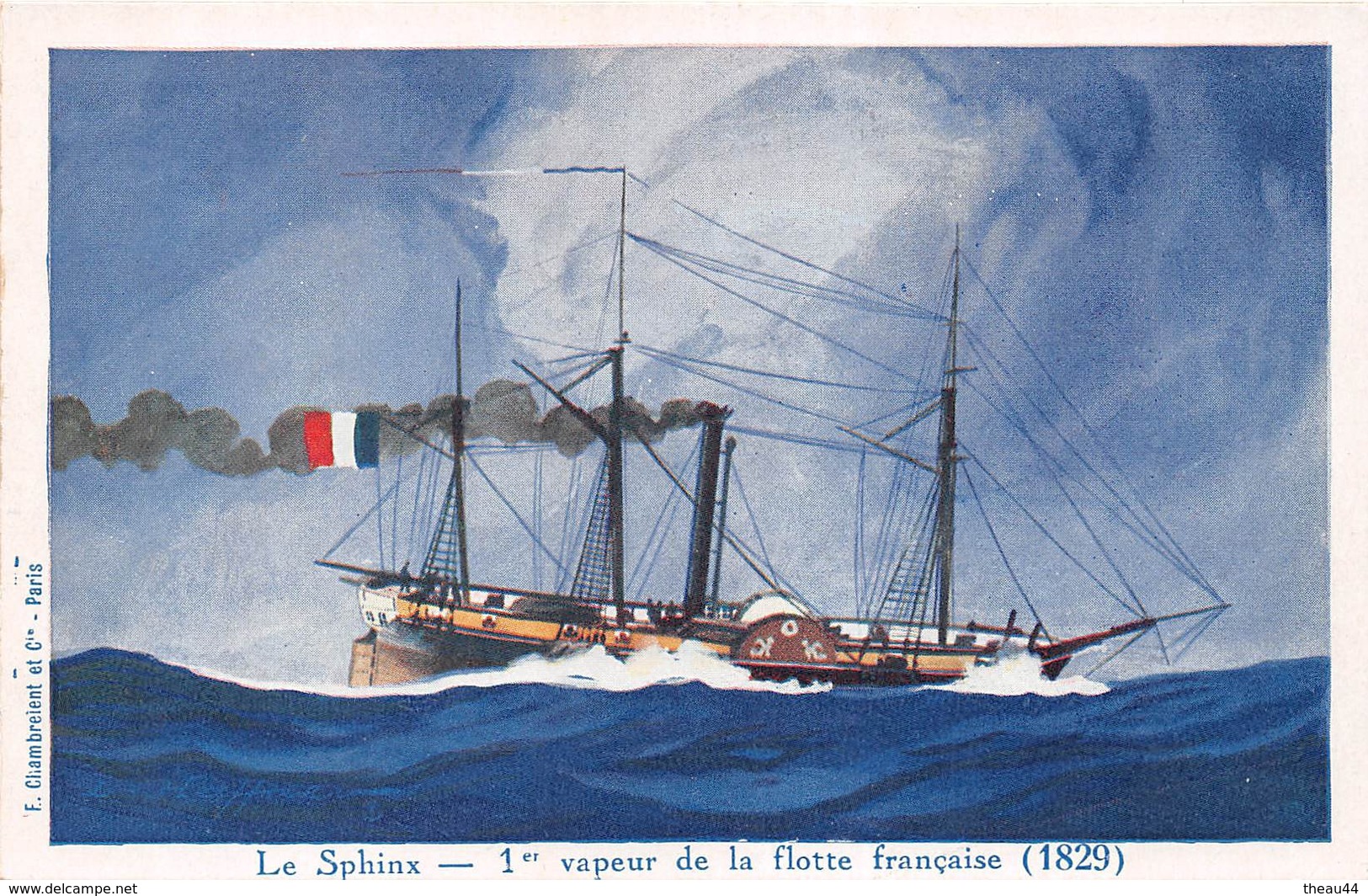 ¤¤  -   Illustrateur " HAFFNER "   -  Bateau " LE SHINX "  -  Vapeur De La Flotte Française   -  ¤¤ - Haffner