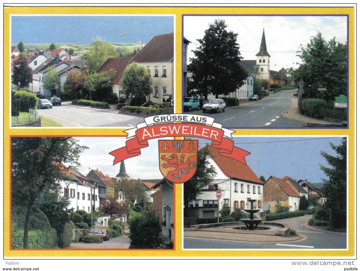 Carte Postale Allemagne Alsweiler  Trés Beau Plan - Kreis Sankt Wendel