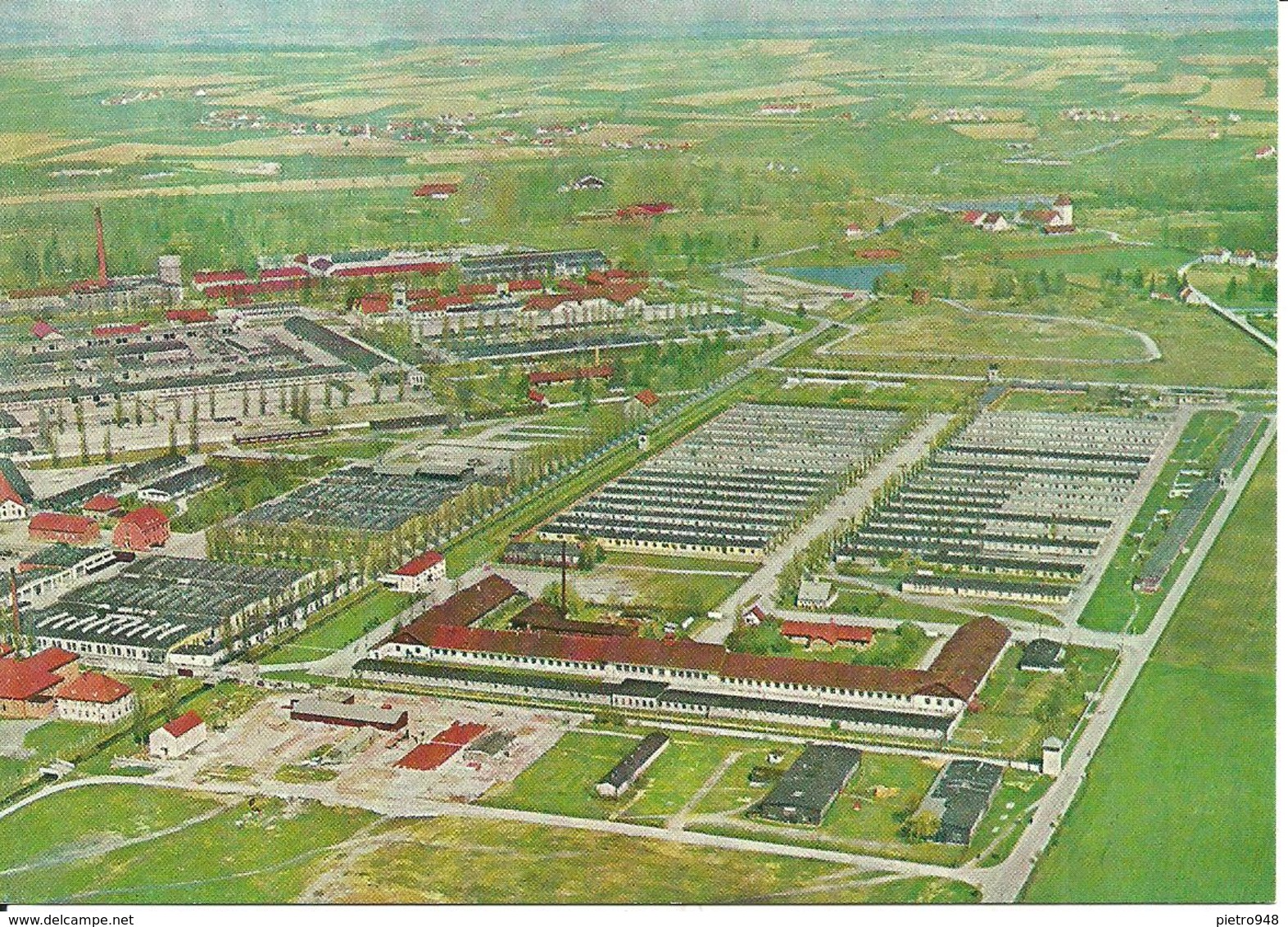 Dachau (Deutschland, Bayern) Ehemaliges Konzentrationslager, Luftansicht, Former Concentration Camp, Aerial View - Dachau