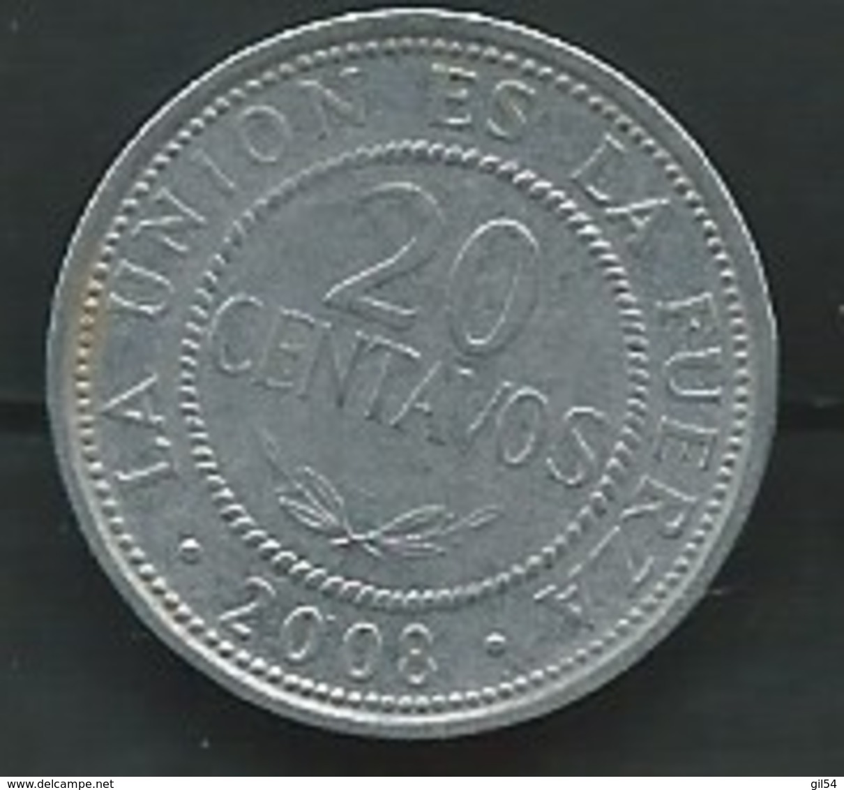 Bolivie 20 Centavos 2008-   Pieb23303 - Bolivia