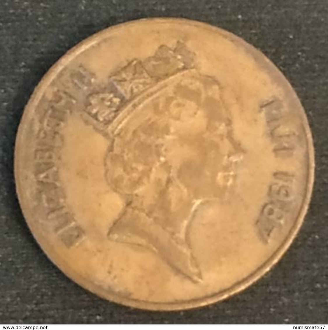 FIDJI - FIJI - 2 CENTS 1987 - Elizabeth II - 3e Effigie - KM 50 - Fidji