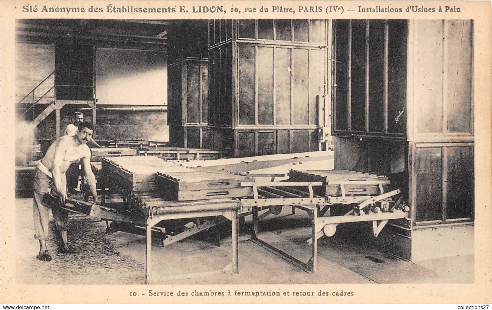 PARIS-75004-10 RUE DU PLÂTRE- STE ANONYME DES ETS E. LIDON INSTALLATIONS D'USINE A PAIN ... - Arrondissement: 04