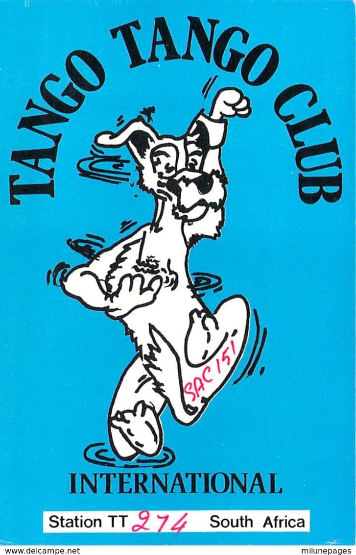 Citizen Band Carte QSL South Africa Tango Tango Club International - CB-Funk