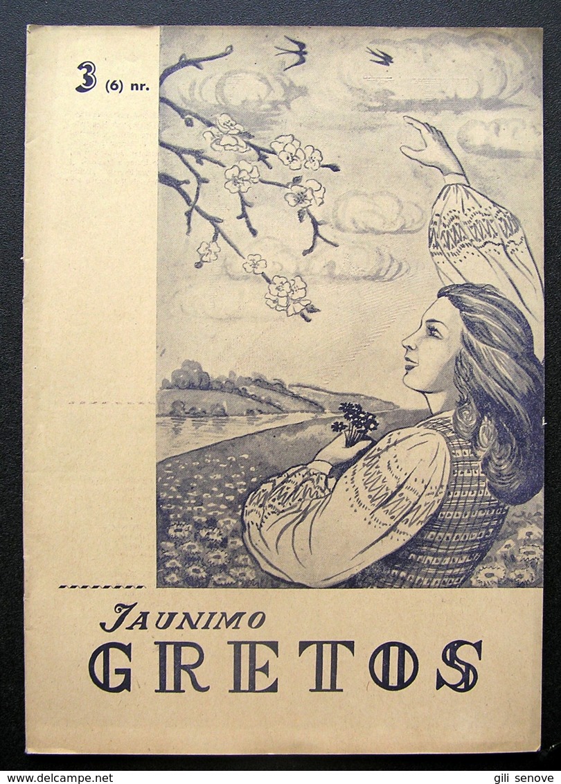 Lithuanian Magazine/ Jaunimo Gretos No. 3 (6) 1945 - Magazines