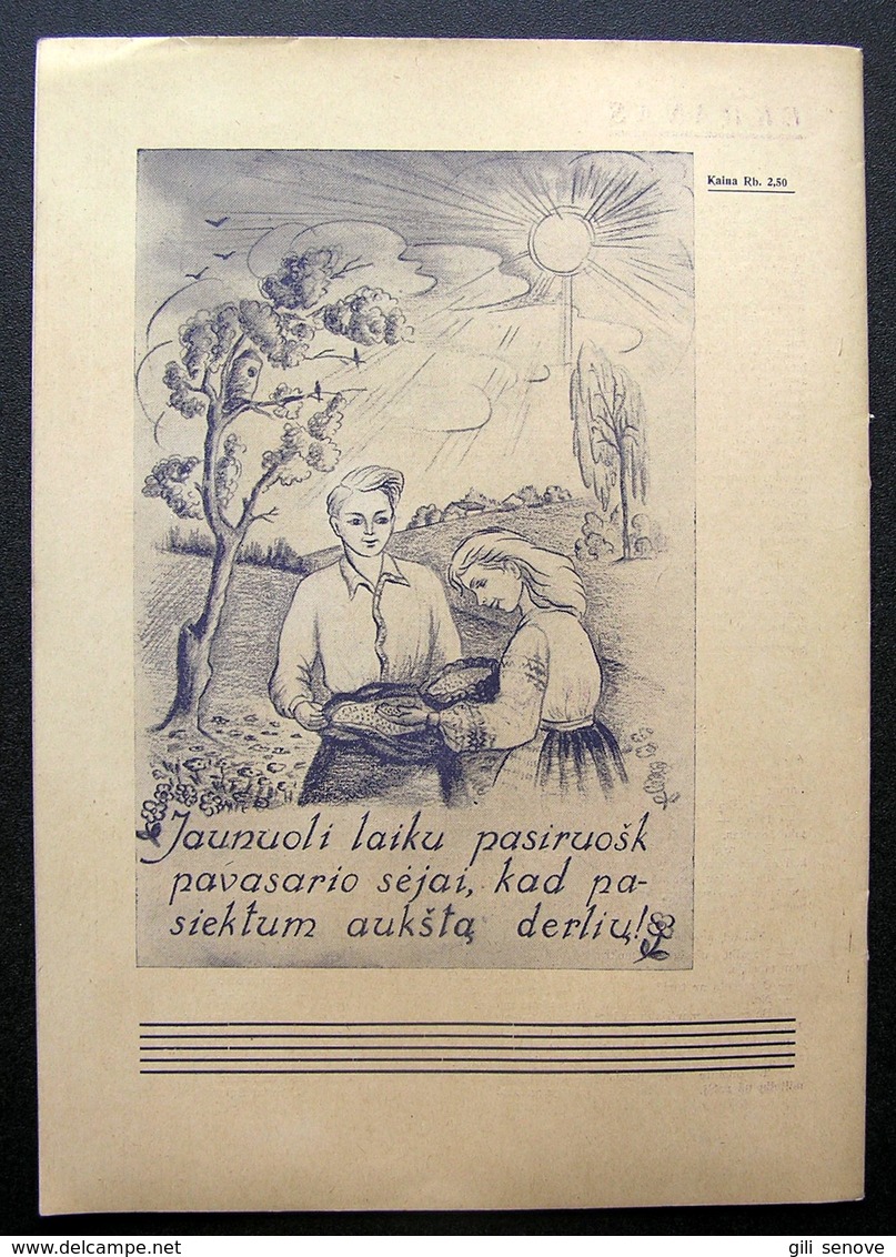 Lithuanian Magazine/ Jaunimo Gretos No. 3 (6) 1945 - Magazines