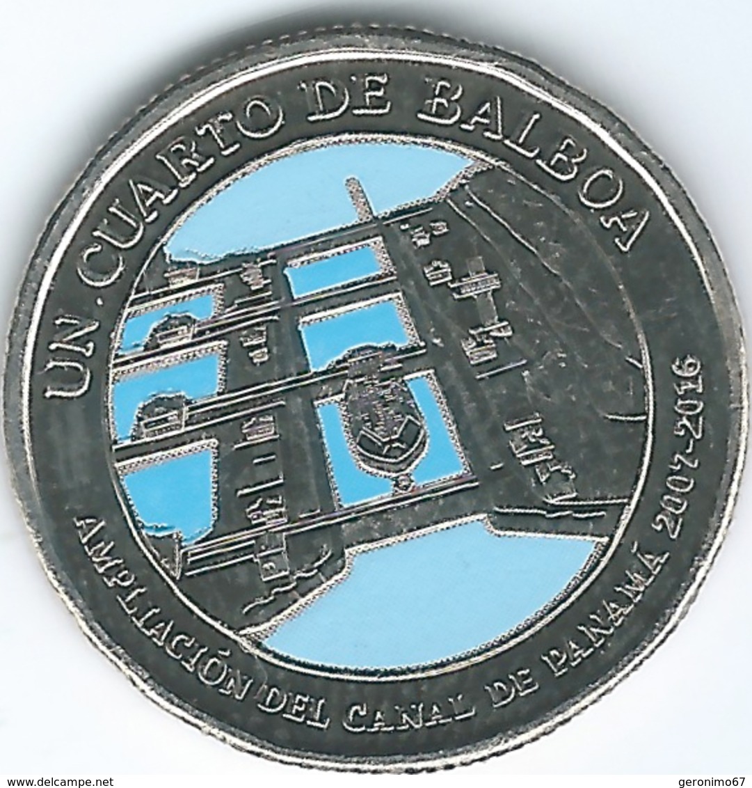 Panama - 2016 - ¼ Balboa - Panama Canal Expansion - Panama