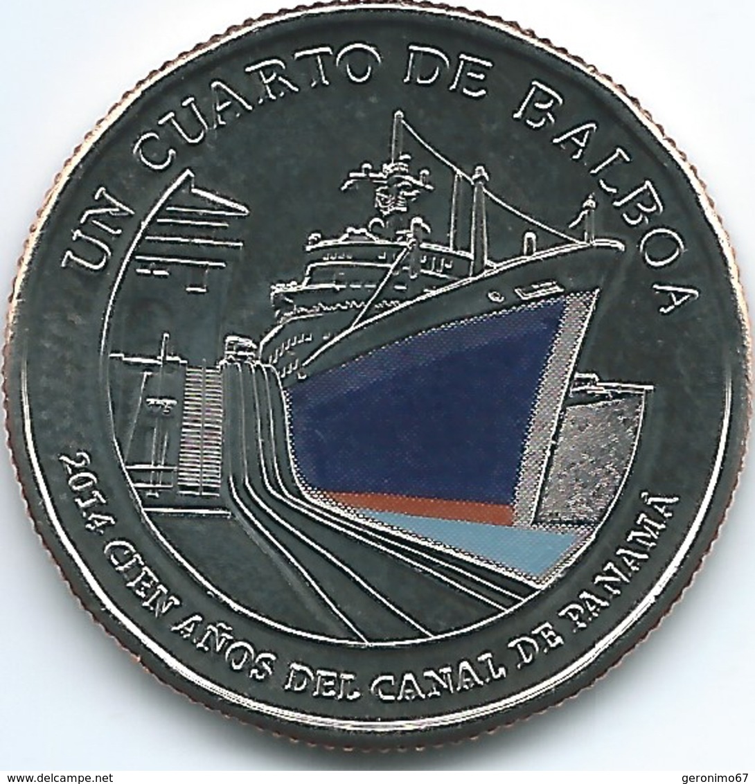 Panama - 2016 - ¼ Balboa - Panama Canal Centenary - Panama