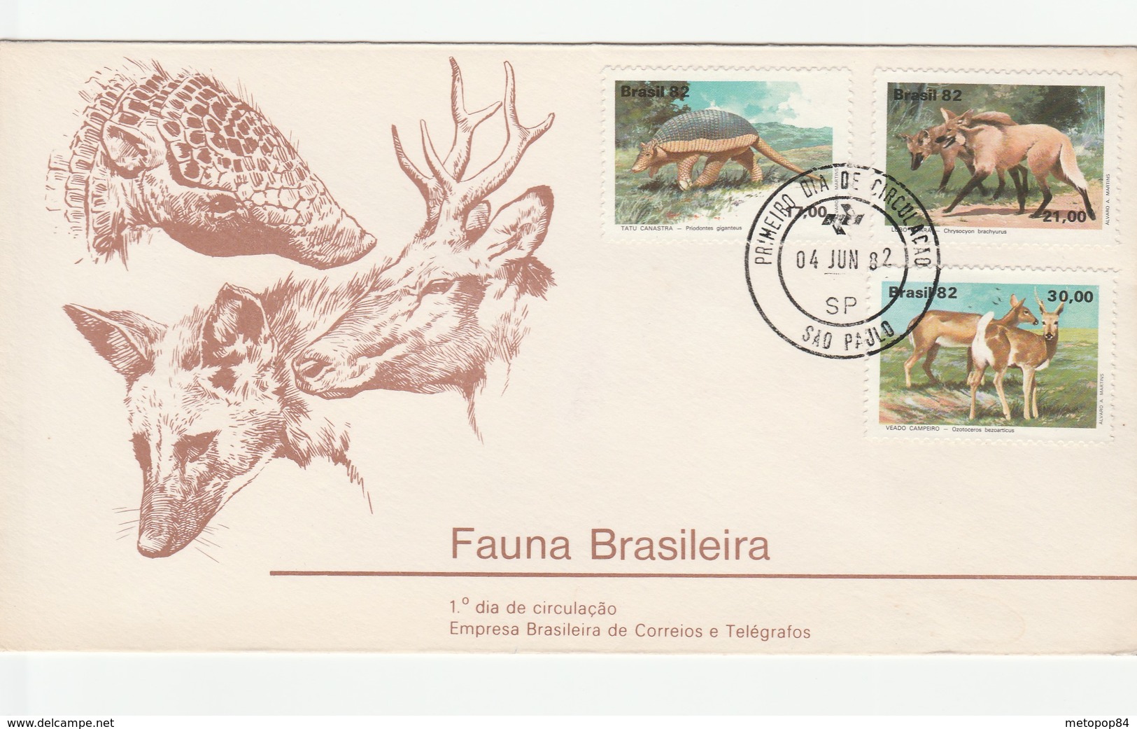 BRAZIL 1982 Fauna FDC - Sonstige & Ohne Zuordnung