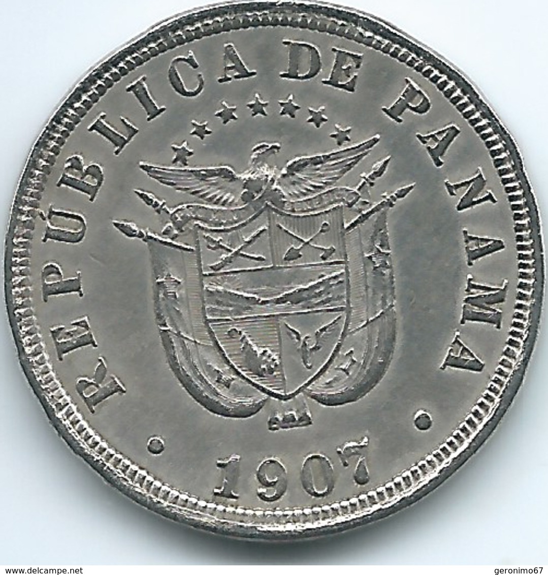 Panama - 2½ Centésimos - 1907 - KM7.1 - Panama