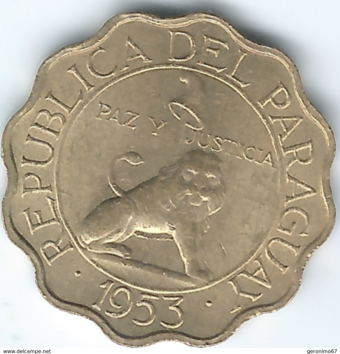 Paraguay - 1953 - 25 Céntimos - KM27 - Paraguay