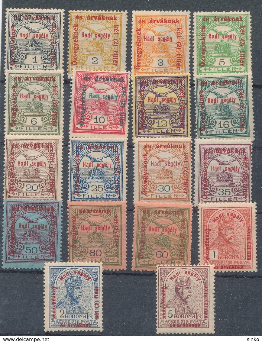 1915. Military Aid (II.) Set - Unused Stamps