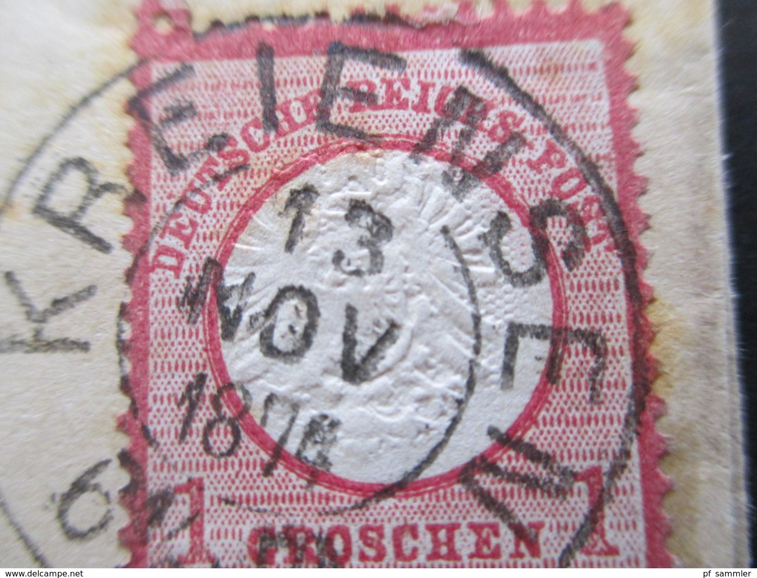 Brustschild Nr.19 EF 13. November 1874 Stempel K2 Kreiensen Nach Gandersheim Mit Ank. Stempel - Storia Postale