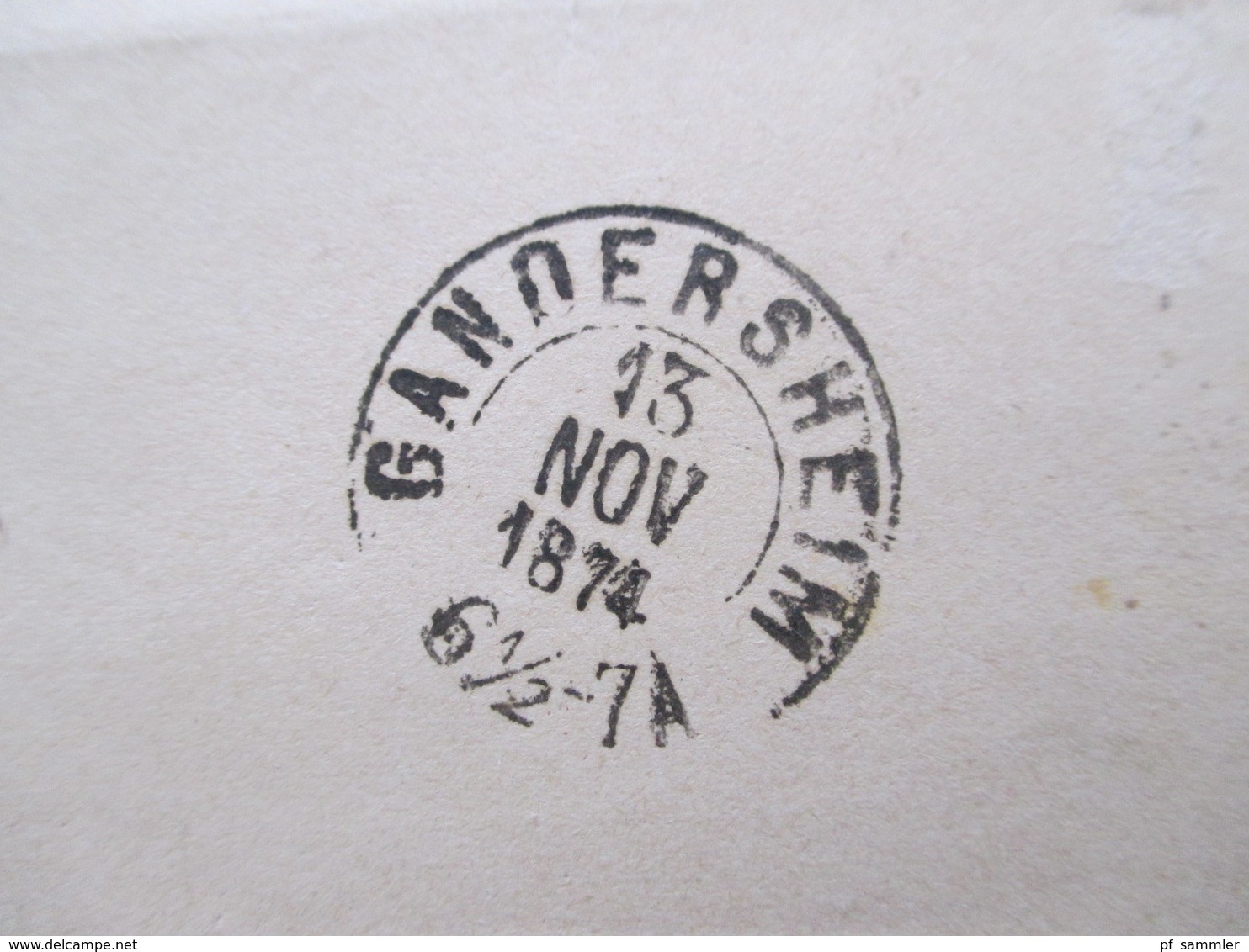 Brustschild Nr.19 EF 13. November 1874 Stempel K2 Kreiensen Nach Gandersheim Mit Ank. Stempel - Brieven En Documenten