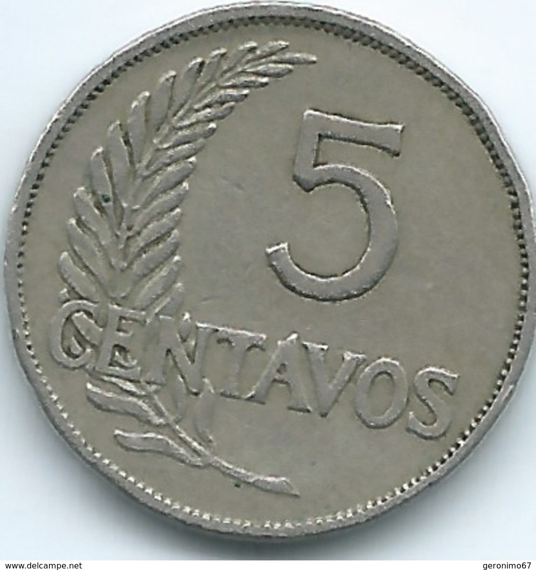 Peru - 1937 - 5 Centavos - KM213.2 (un Mil Novecientos Treintisiete) - Peru